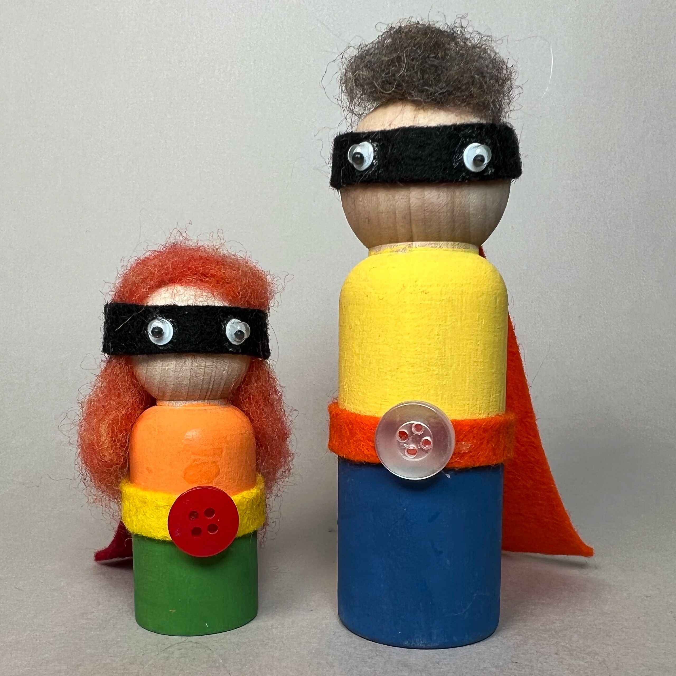Super Hero Peg Doll Kit - Heartfelt LLC