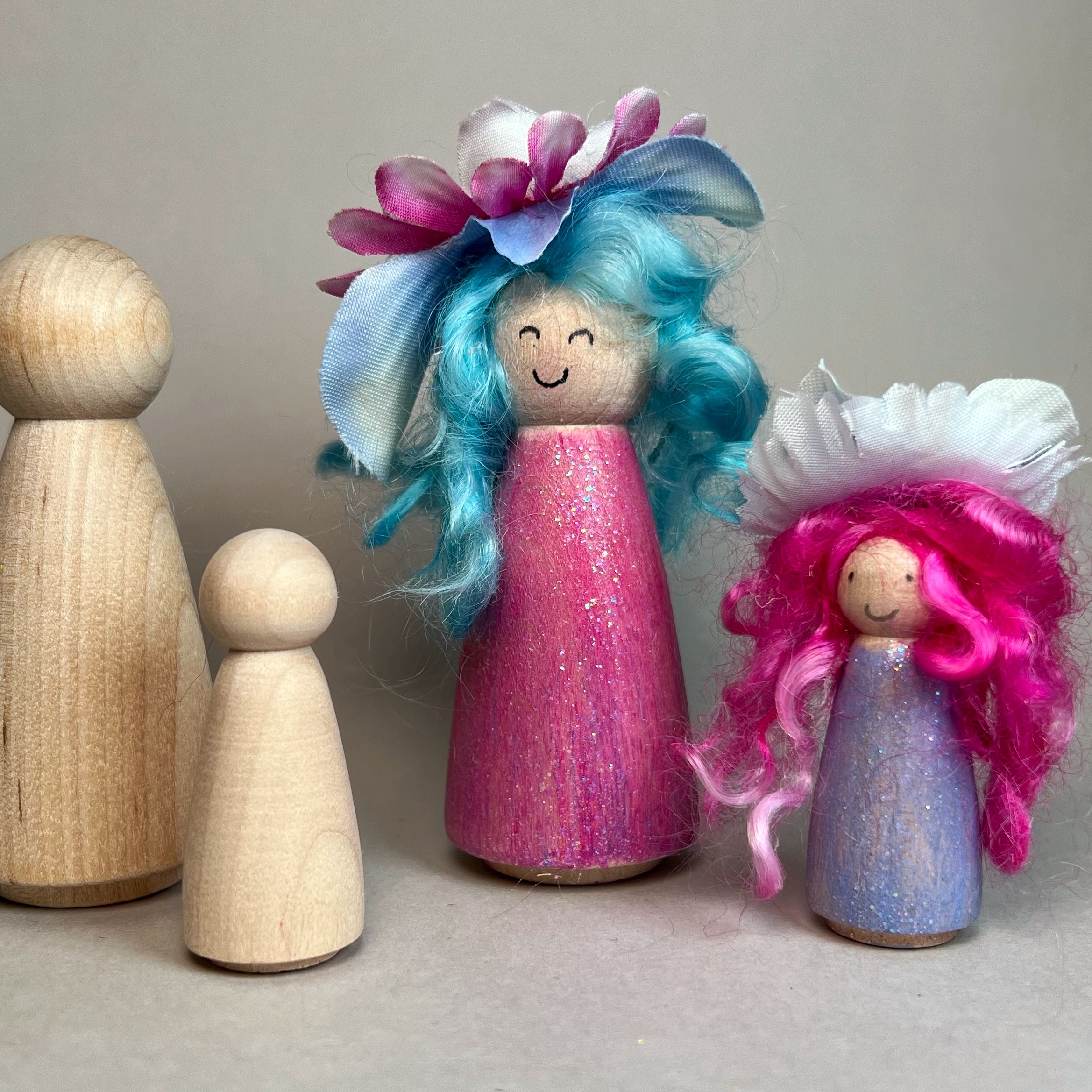Flower Fairy Peg Dolls Kit - Heartfelt LLC